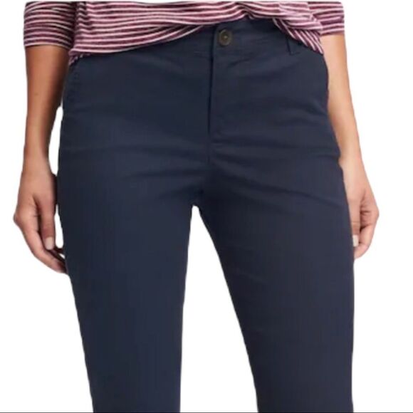 NWT Old Navy Black Mid-Rise Boot-Cut Twill Pants Women’s Sz 8 - Picture 4 of 7